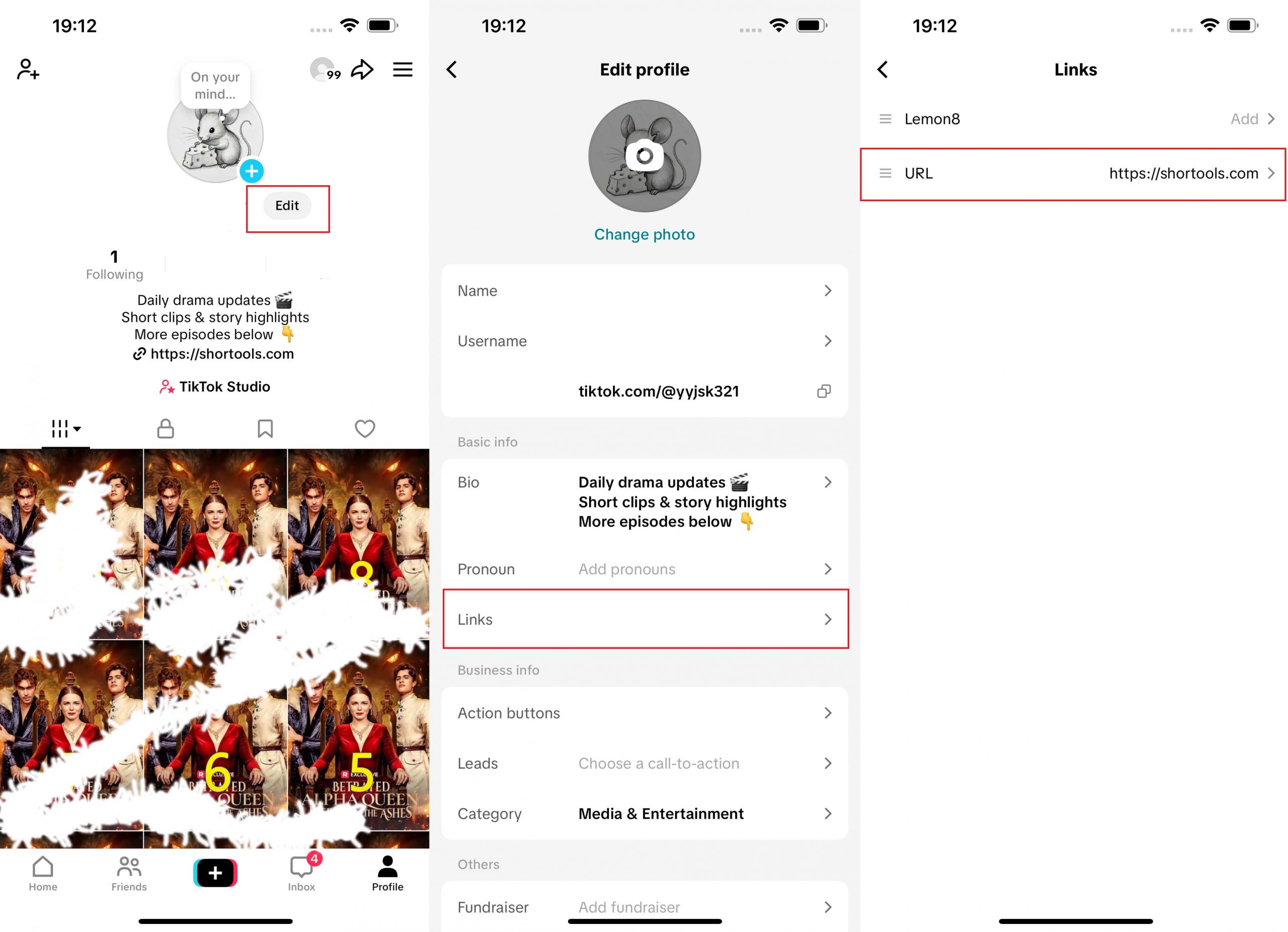 tiktok添加跳转链接